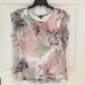 Vince Camuto ruffle sleeve blouse